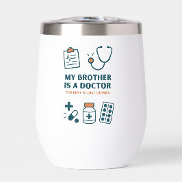 私の弟は医者でおもしろい家族の誇りを持ったデザイン