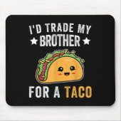 私の弟をタコタコCinco Deとおもしろい交換する マウスパッド (正面)
