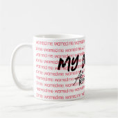 私の弟警告よお前のマグ コーヒーマグカップ (左)