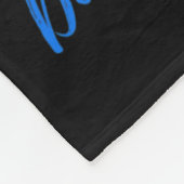 私の弟T1d型1型糖尿病Awaのための衣服ブルー フリースブランケット (角)