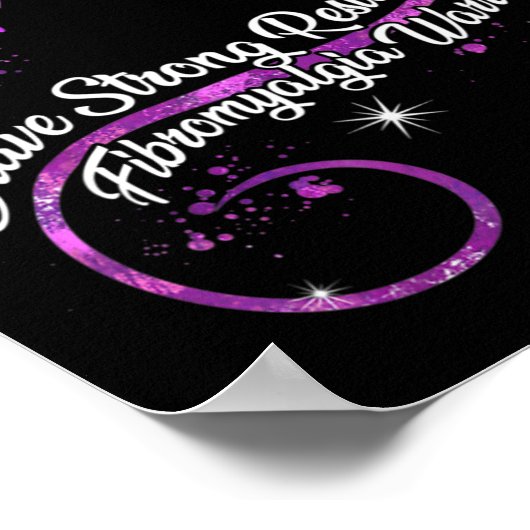 私の強いレジリエント線維筋痛戦士認識度 ポスター (角)