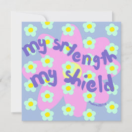 私の強さ私のシールド勇気付けられるクリスチャンカード シーズンカード