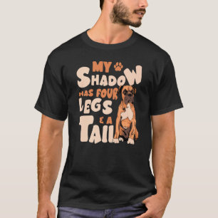 私の影は4本の脚と1本の尾を持っている – アメリカンブル Tシャツ