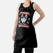 私の影は4本の足、ハスキー エプロン (インサイチュ)