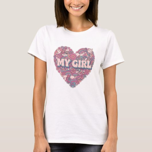 私の彼女かわいいペアTシャツ Tシャツ (正面)