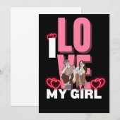 私の彼女が大好き オーダーメイド 招待状 (正面/裏面)