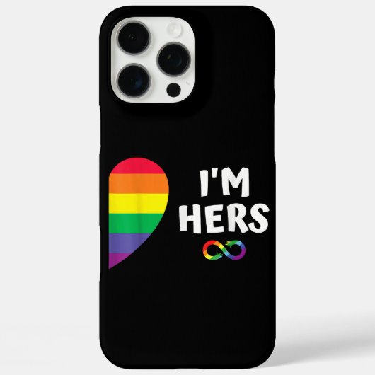 私の彼女は私のマッチングはプライドレズビアンcoupl Case-Mate iPhoneケース (裏面)