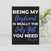 私の彼氏が唯一の贈り物 サンキューカード (スタンド正面)