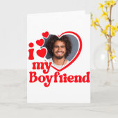 私の彼氏の写真カスタムTシャツ_1 カード (黄色い花)