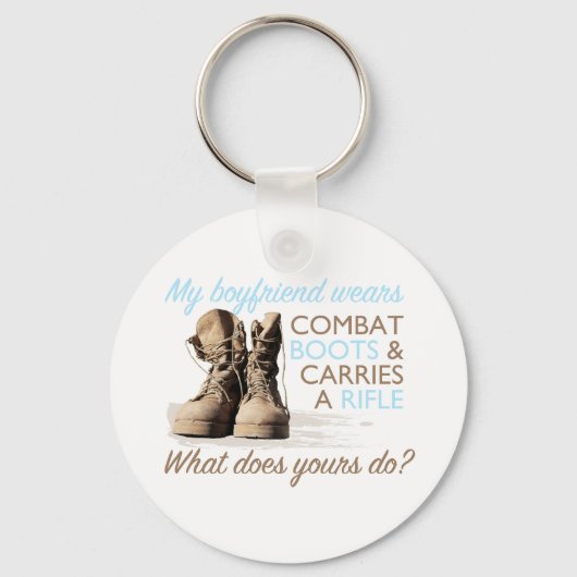 私の彼氏は戦闘靴を履いている キーホルダー (正面)