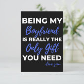 私の彼氏は本当に唯一の贈り物だ サンキューカード (スタンド正面)