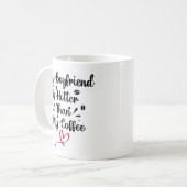 私の彼氏は私のコーヒーより暑い コーヒーマグカップ (正面左)