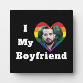 私の彼氏を愛してる ゲイプライド LGBTQ オーダーメイド フォト フォトプラーク (正面)
