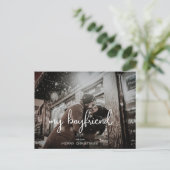 私の彼氏メリークリスマス休暇の願い写真 ポストカード (スタンド正面)