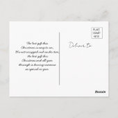 私の彼氏メリークリスマス休暇の願い写真 ポストカード (裏面)