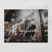 私の彼氏メリークリスマス休暇の願い写真 ポストカード (正面)