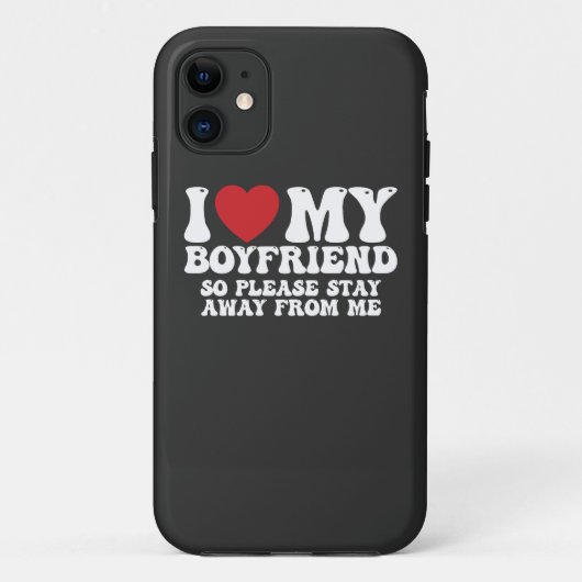 私の彼氏大好きだから私に近寄らないで Case-Mate iPhoneケース (裏面)
