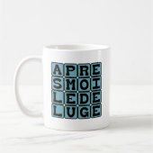 私の後のApress Moi Le Delugee、大洪水 コーヒーマグカップ (左)