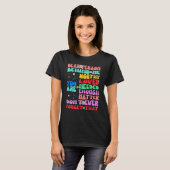 私の後ろにいるあなたは素晴らしく美しい Tシャツ (正面フル)