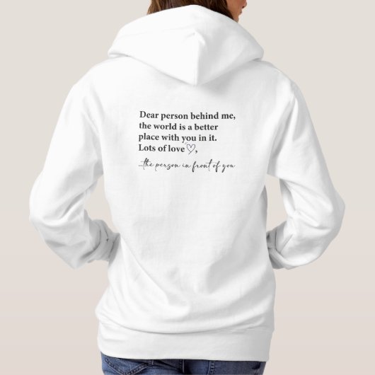 私の後ろにいるあなたへ パーカ (裏面)