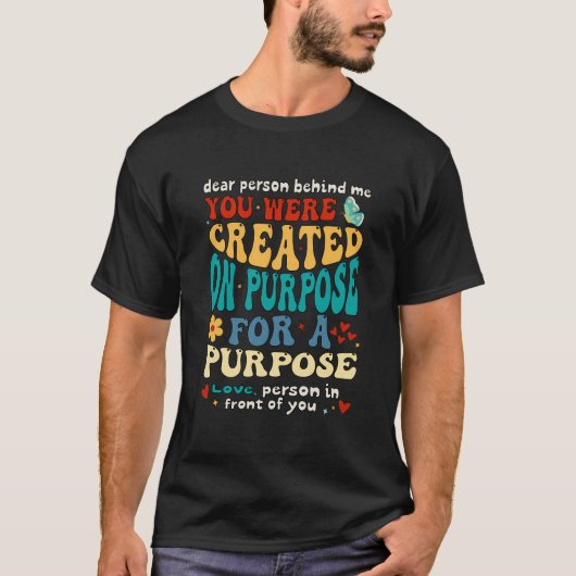 私の後ろのクリスチャンに Tシャツ (正面)