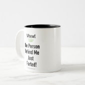 私の後ろの人がちょうどお茶を飲んだ。 ツートーンマグカップ (正面左)