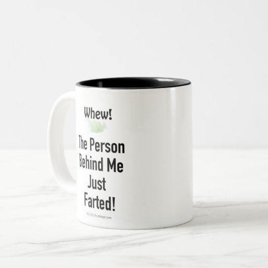 私の後ろの人がちょうどお茶を飲んだ。 ツートーンマグカップ (正面左)