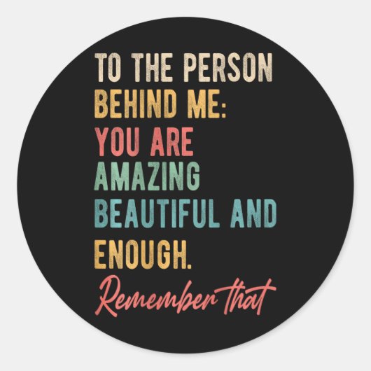 私の後ろの人に自己愛メンタを問題 ラウンドシール (正面)