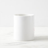 私の後ろの人 私の前の人を愛して  コーヒーマグカップ (中央)