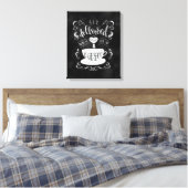 私の後を追ハートとそれが私をコーヒーに導いた キャンバスプリント (インサイチュ (寝室))