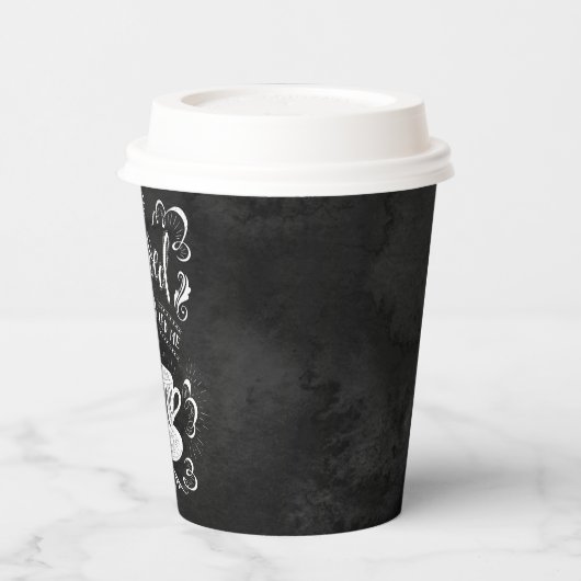 私の後を追ハートとそれが私をコーヒーに導いた 紙コップ (左)