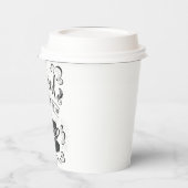 私の後を追ハートとそれが私をコーヒー紙に導いた 紙コップ (左)