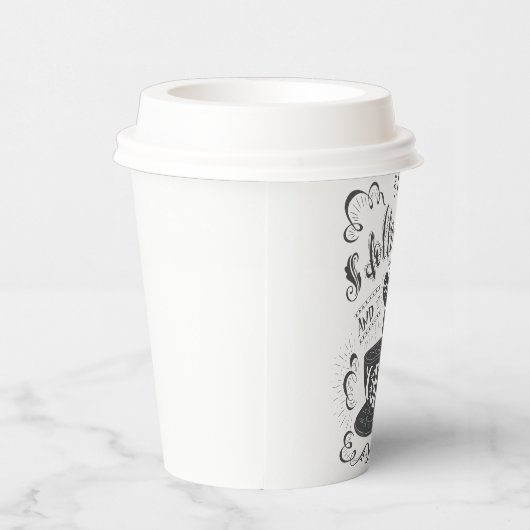 私の後を追ハートとそれが私をコーヒー紙に導いた 紙コップ (右)