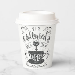 私の後を追ハートとそれが私をコーヒー紙に導いた 紙コップ