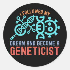 私の後を追夢と遺伝学者になる ラウンドシール