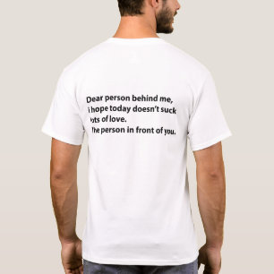 私の後親愛ろにいる恋人 Tシャツ