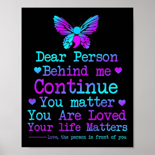 私の後親愛ろの人あなたの人生の自殺の防止 ポスター (正面)