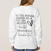 私の後親愛ろの人が重要 スウェットシャツ (裏面)