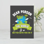 私の後親愛ろの人は世界がより良い場所である サンキューカード (スタンド正面)