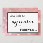 私の後輩の新婦付添人ですか。 招待状 (正面/裏面)