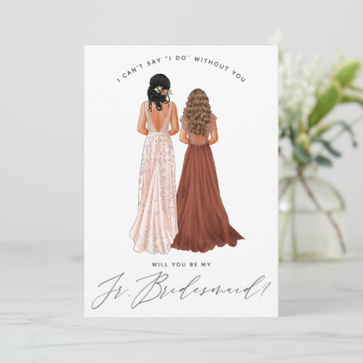 私の後輩の花嫁のメイドになってくれない?ガウンの女の子 招待状 (スタンド正面)