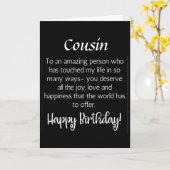 私の従弟*****の誕生日カード カード (黄色い花)