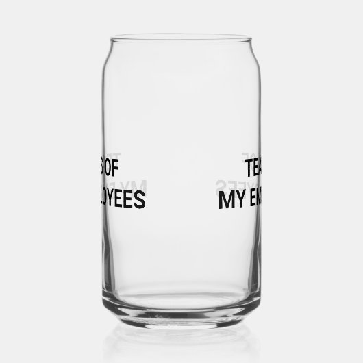 私の従業員の涙 ガラス缶 (左)