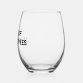 私の従業員の涙 ステムなしワイングラス (左)