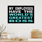 私の従業員は世界一のボスを持つ ポスター (キッチン)