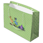 私の得アヒルは行の大きな抱き枕 ラージペーパーバッグ (裏面アングル)