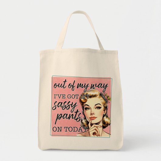 私の得サッシーなズボン トートバッグ (正面)