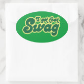 私の得スワッグ 楕円形シール (バッグ)