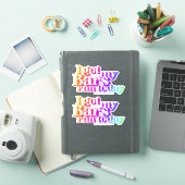 私の得バー走- Rainbow Vinyl Stickers シール (iPadカバー)