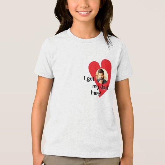 私の得パパだ!フォトカスタム トライブレンドTシャツ (正面)